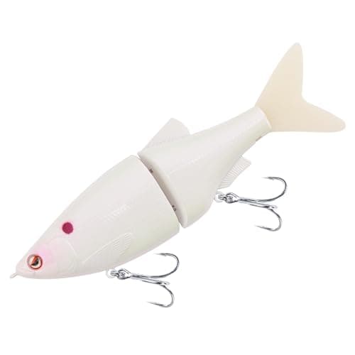 LITTMA Shiner Glide 130 Glide Baits, Slow Sinking Subtle S-Curve Action Jointed Swimbait - Midwest, South Lakes, Rivers, Freshwater Lure for Bass, Trout, Pike - Image 1