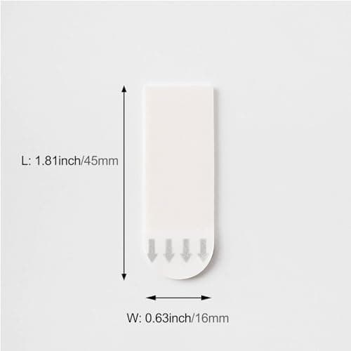 132 Pack Small Replacement Adhesive Strips Refill, Poster Strips, Damage-Free Hanging Strips for Wall Hooks, No Tools Removable Sticky Strips for Home, Office, and Dorm Decor, White Adhesive - Thumbnail 2