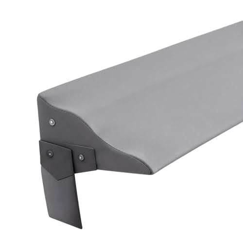 Paxato Queen Size Bed Wedge Pillow for Headboard – Mattress Gap Filler Wedge (0–8"), Close Gap Between Headboard and Mattress, Stop Pillows Falling, Wave Wedge, Large Bed Pillow, Gray (60"x10"x6")