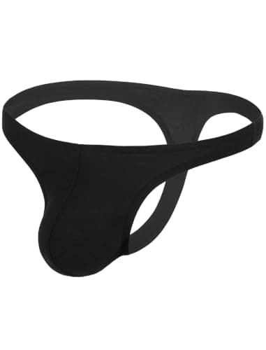 Men's Thong G-String Underwear Soft Stretch Brief Bulge Pouch Underwear - Thumbnail 4