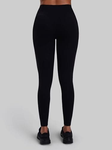 Sunzel High Waist Leggings for Women, Thong Seams Glute Sculpting Squat Proof Compression Yoga Pants for Workout Gym Running 25” Inseam Black X-Small - Thumbnail 5
