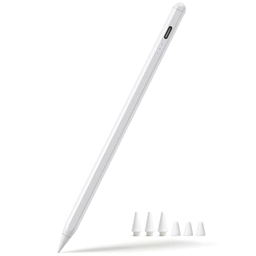 3X Fast Charge Stylus Pen for iPad, Active Pencil with Palm Rejection & Tilt Sensitivity, Compatible iPad 10th/9th/8th/7th/6th Gen, Air 11/13 M2/M3/5/4/3, Pro 11/12.9/13 M4, Mini A17 Pro - Image 1