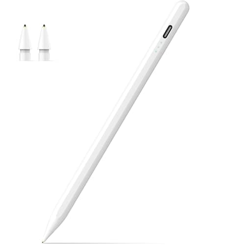 MEKO Ultra-Quiet Pencil for Apple iPad 2018-2026, Long Battery Life Stylus Pen for iPad a16 Compatible with iPad 6th-11th Gen, Pro 12.9/11/13/ M4/ M5, Air 3/4/5/M2/M3, Mini 5-7th Gen, Palm Rejection