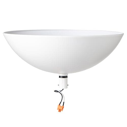 Modern Lamp Shade Kit For Superlamp Models - Glare Free Uplight Cover Designed To Reduce Direct Light, Easy Install Accessory For Floor Lamps, Replacement Shade Set Single Pack - White