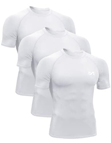 Men’s Compression Shirts Quick Dry, Top Baselayer Short Sleeve Athletic Undershirt, Workout Gym Slimming Undershirt - Image 1