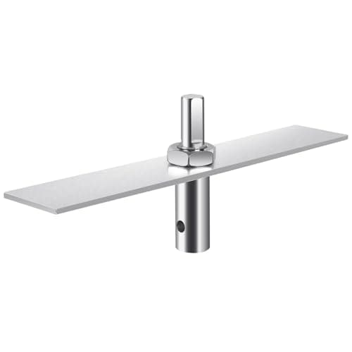 SFNSM Ice Fishing Auger Drill Attachment with 8.2in Metal Plate, Ice Fishing Gear Accessories, Soil Drilling and Digging Project, Fits 1/2" Drill Adapter Chuck, 1/4" Hole, Ideal Fishing Gifts for Men