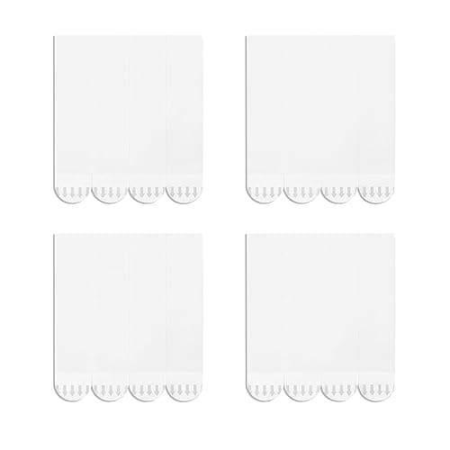 Karsbarwe 48 Pack Large Replacement Adhesive Strips Refill, Poster Strips, Damage-Free Hanging Strips for Wall Hooks, No Tools Removable Sticky Strips for Home, Office, and Dorm Decor, White Adhesive