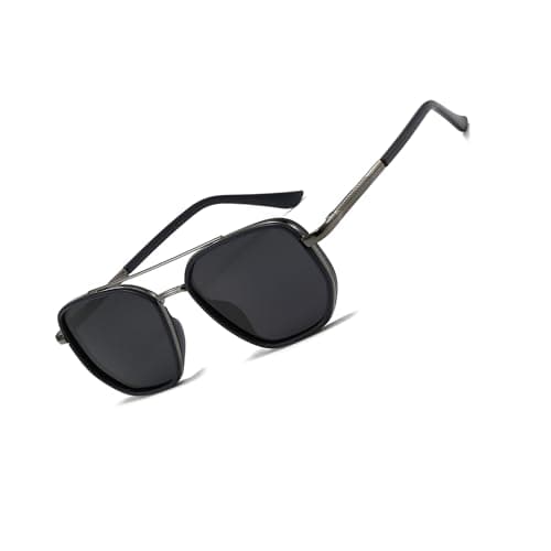 BOBUXLIIN Retro Trendy Womens Aviator Sunglasses Square Polarized UV Protection Sunglasses Women Tangle Free Vintage - Image 1