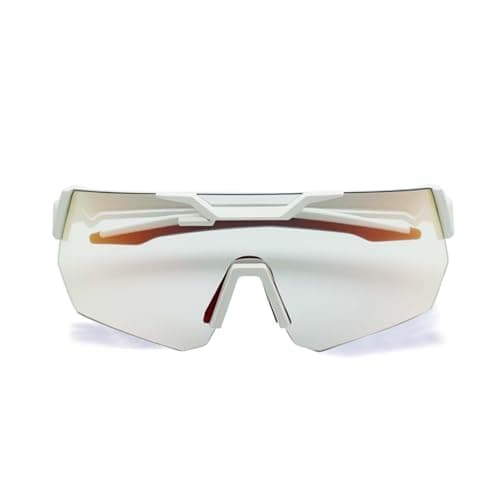 ActHose TR90 Cycling Running Baseball Softball Sports Sunglasses White Frame Red Lens Polarized Sunglasses Womens Men UV400 Protection Outdoor Sports Eyewear Butterfly Sun Glasses