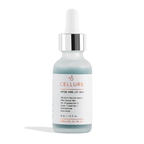 Cellure Peptide Hydro Lift Serum – Multi Peptide Firming & Smoothing Face Serum with EGF Growth Factors, Copper Peptides & Hyaluronic Acid, 1.0 fl oz (30 mL) - Image 1