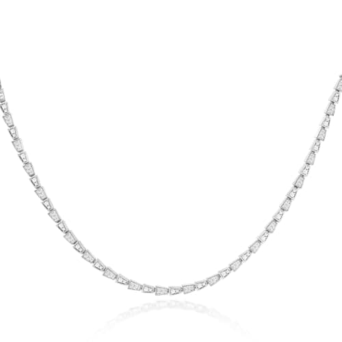 TOPROO Sterling Silver Necklace for Women, 14K Gold Plated Cubic Zirconia Choker, Hypoallergenic Layering Jewelry for Gift (Spirit Snake #4-White Gold) - Image 1
