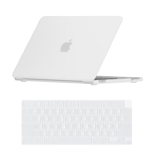 Se7enline Compatible with Mac Neo Case 13 inch 2026 Model A3404, Hard Shell & Washable Keyboard Cover, Anti-Scratch Anti-Drop Slim Fit Protective Case for Daily Use Travel,Frost Transparent