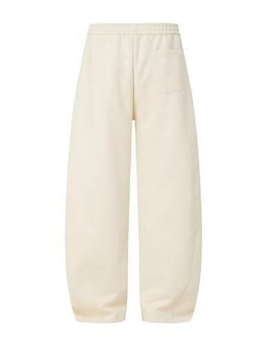 Aelfric Eden Mens Wide Leg Sweatpants Womens Solid Arc Baggy Sweat Pants Casual Athletic Lounge Pants with Pockets Beige - Thumbnail 2