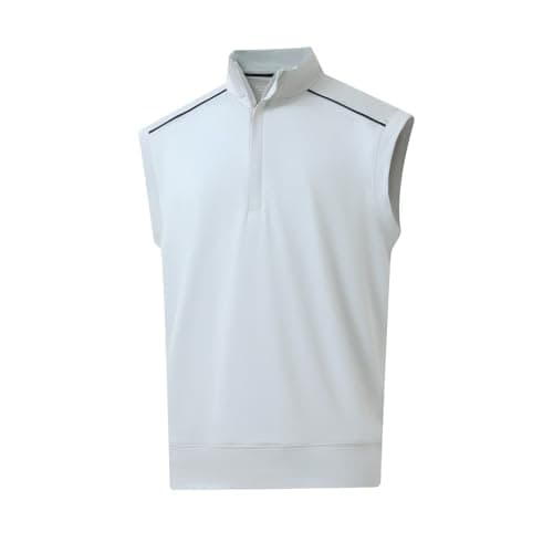 Rouen 1/4 Zip Pullover Mens Golf Vest Athletic Dry Fit Soft Casual Breathable Performance Solid Golf Vests For Men - Image 1