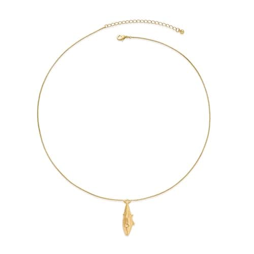 CUFELMU Gold Sardine Fish Pendant Necklace for Women Minimalist Ocean Style Jewelry with Adjustable Chain - Image 1