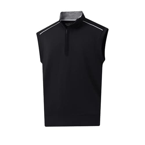 Rouen 1/4 Zip Pullover Mens Golf Vest Athletic Dry Fit Soft Casual Breathable Performance Solid Golf Vests For Men - Image 1