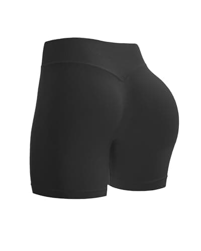 UG Active Women's 4.5" Scrunch Butt Lifting Workout Shorts Seamless Athletic Yoga Gym Running Shorts Black XS - Image 1
