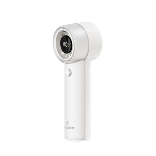 Snapgear Ultra-Light 95g Pocket Portable Fan, Quiet Handheld Fan, 15000 RPM Turbo Jet, 20H Runtime, 5-Speed Whisper-Quiet 44dB, USB-C Rechargeable, All-Day Personal Fan with Lanyard - Image 1