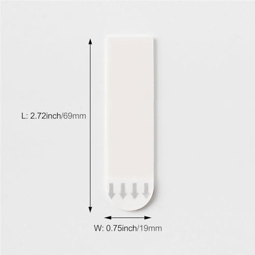 64 Pack Medium Replacement Adhesive Strips Refill, Poster Strips, Damage-Free Hanging Strips for Wall Hooks, No Tools Removable Sticky Strips for Home, Office, and Dorm Decor, White Adhesive - Thumbnail 2