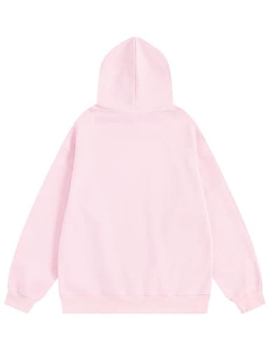 Aelfric Eden Dog Graphic Hoodie Oversized Cute Star Sweatshirt Unisex Y2k Casual Hooded Pullover Pink Medium - Thumbnail 2