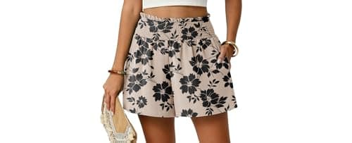 Lepunuo Casual Shorts for Women High Waisted Comfy Cute Summer Beach Short with Pockets - Image 1