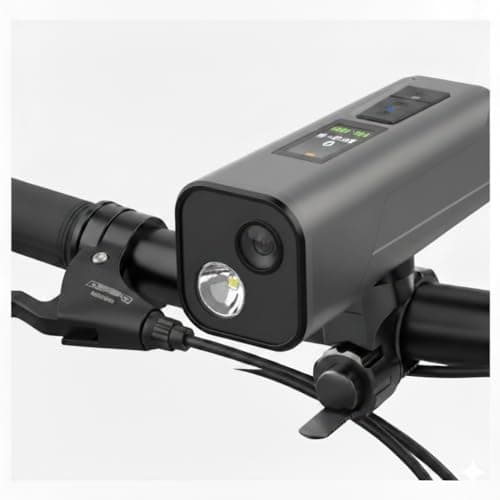 4K Bike Camera with GPS Tracking, Cycling Computer & Headlight – Spedal S1 30FPS Action Cam with 6-Axis EIS, 132° Wide Angle, Speed/Route Recording, Night Vision, IP65 Waterproof, 64GB SD Card - Image 1