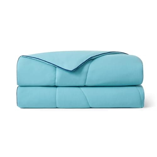 Dream Valley Outlast® King Cooling Comforter, NASA-Grade Instant Cooling Blanket for Hot Sleepers, Luxurious Comforter for All Season, Dream Blue, 106"x90"
