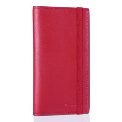 CASMONAL Checkbook Covers for Personal Checkbook Holder RFID Blocking Premium Leather Checkbook Cover for Duplicate Checks - Image 1