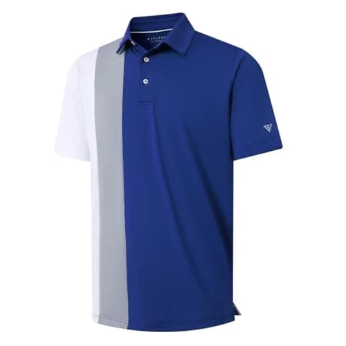 M MAELREG Polo Shirts for Men Short Sleeve Dry Fit Performance Moisture Wicking Casual Collared Men's Golf Shirts - Image 1