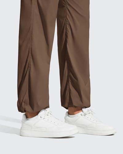 G4Free Women's Workout Joggers with Pockets Drawstring Straight Leg Stretch Active Pants High Waist Casual Trousers Outdoor (Lava Cake,XL,Tall) - Thumbnail 4