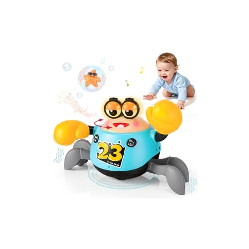 KETIEEE Crawling Crab Baby Toys 6-12 Months, Tummy Time Toys for Babies - Image 1