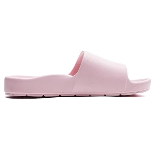 GETOEU Arch Support Shower Shoes for Women and Men Quick Drying with Drain Holes Slide Sandals Soft Cushioned Anti-Slip Pool Slides Comfort Bathroom Shower Slides,Pink - Thumbnail 4