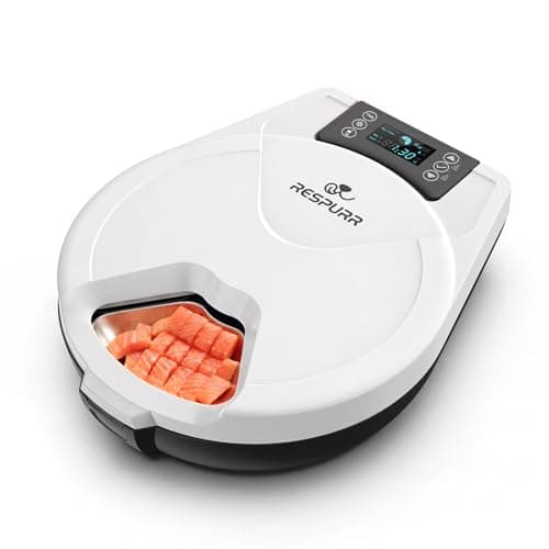 RESPURR Automatic Wet Food Cat Feeder, 3 Days 5 Freshness Meals Refrigerated Auto Cat Feeder, Semiconductor Cooling & Heating with 304 Stainless Steel Bowl, Programmable Timer Cat Food Dispenser - Image 1