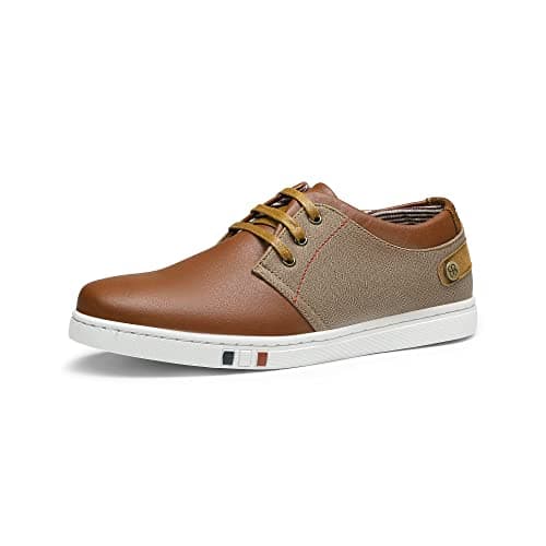 Bruno Marc Men's Fashion Sneakers,Size 8.5,Tan,NY-03 - Image 1