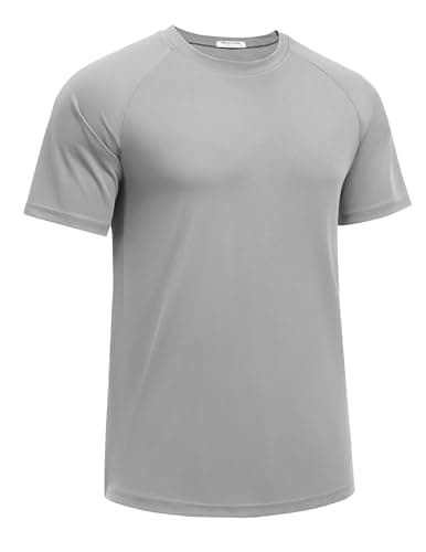 PINSPARK Mens T Shirts Short Sleeve Athletic Gym Workout Shirts Moisture Wicking T-Shirts for Men Loose Fit Plain Undershirts - Image 1