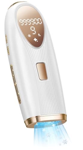 IPL Laser Hair Removal for Women and Men, At-Home Painless IPL Device with 5° Ice Cooling, 85% Hair Reduction for Armpits & Bikini and Full Body, White - Image 1