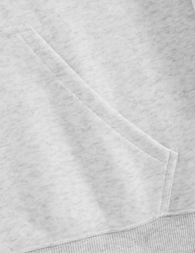 Aelfric Eden Cropped Hoodie For Women Men Pullover Hooded with Pocket Unisex Solid Casual Oversized Short Sweatshirt Tops Grey XL - Thumbnail 6