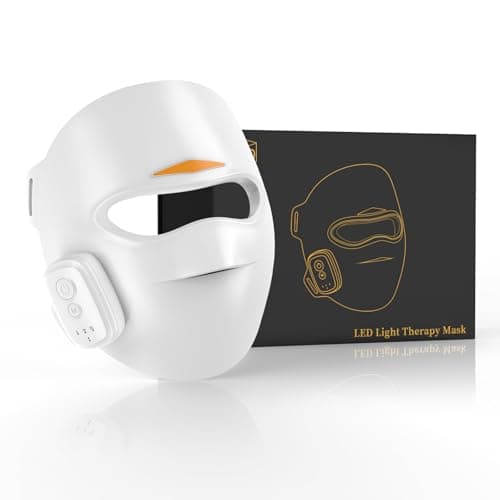 Starxi 4D Laser Light Therapy Mask, Red Light Therapy Mask for the Face, Professional Skin Rejuvenation, Deep Anti-Aging and Wrinkle Reduction for Home & Travel, Gifts for Women, Mom and Wife - White - Image 1