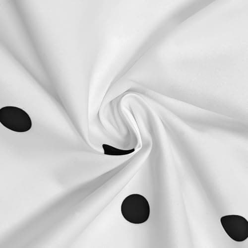 UOOZEE Womens Button Down Shirt Long Sleeve Dress Shirts Solid Work Blouse, Polka Dot, S - Thumbnail 6