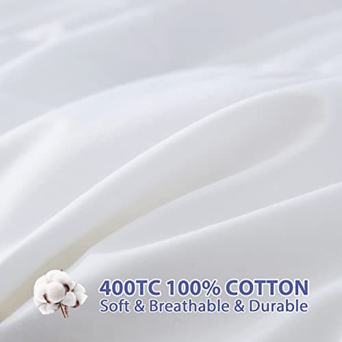 ABENE Mattress Topper for Back Pain Relief, Extra Thick Mattress Pad Pillowtop, Soft Mattress Protector Cover with 8"-21" Deep Pocket (Pure White, Twin, Feather Down) - Thumbnail 6