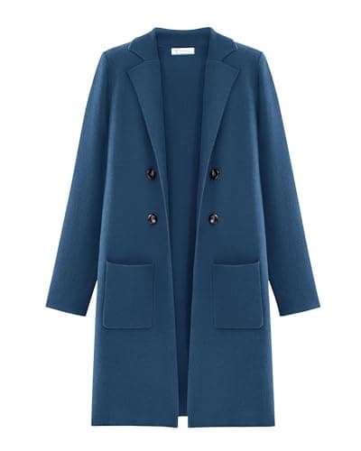 KIRUNDO Cardigan Sweaters for Women 2026 Fall Open Front Knit Sweater Jackets Business Casual Long Coatigan Winter Clothing(Dark Blue, Large) - Image 1