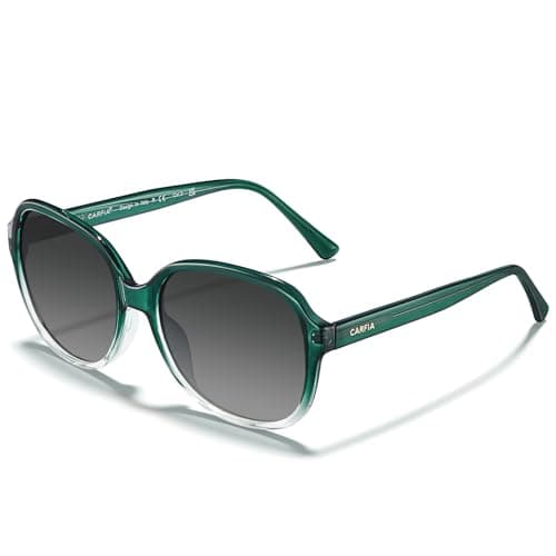 CARFIA Retro Large Acetate Polarized Sunglasses for Women UV Protection