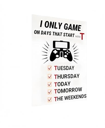 Carastora Funny Game Room Metal Sign - Vintage Wall Decor for the Man Den, Garage, Bar, or Game Room, Humorous Sign for Men, 8x12 Inch - Image 1