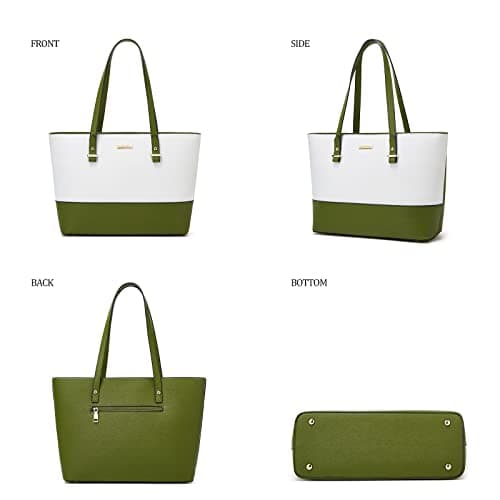 Women Fashion Handbags Wallet Tote Bag Shoulder Bag Top Handle Satchel Purse Set 4pcs - Thumbnail 2