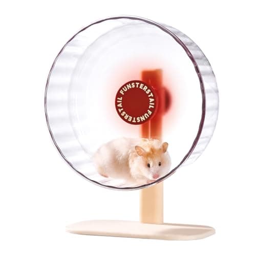 FunstersTail Super Silent Hamster Wheel 8.7 Inch, Magnetic Large Rat Wheel for Chinchilla, Gerbil, Guinea Pig, Cat, Mouse, Sugar Glider and Dwarf, Syrian Hamster Accessories (Tomato Red) - Image 1