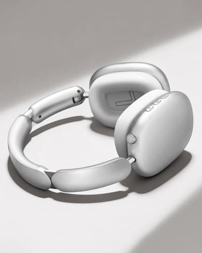 Wentronic Y02 Active Noise Cancelling Headphones, Wireless Over-Ear Bluetooth 5.4 Headphones with Microphone, 60H Playtime, Hi-Res Audio, Big Bass, Foldable Lightweight for Travel Home Office, Silver - Thumbnail 2