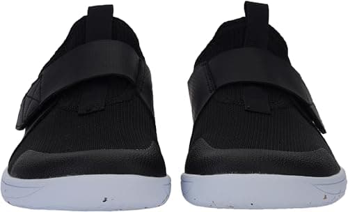 WHITIN Kids Barefoot Shoes for Boys/Girls Pull-On Sneakers Minimalist Wide Toe Box Running Zero Drop Size 10.5 Little Walking Athletic Sport Flex Fashion Tennis Black Multi 28 - Thumbnail 2