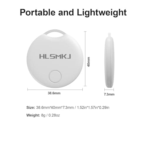 HLSMKJ Bluetooth Tracker-1 Pack, Item Location Tracker, Works with Apple Find My (iOS Only), Help You Track Your Keys, Wallet, Luggage, Backpack, Replaceable Battery, Super Lightweight - Thumbnail 5