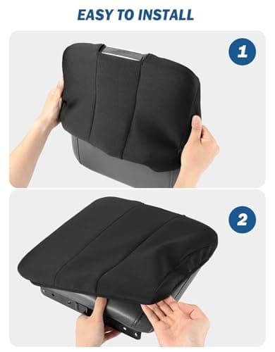 JOYTUTUS Center Console Cover Compatible with 2013-2018 Ram 1500 & 2013-2026 Ram 2500/3500/1500 Classic Model Jump Seat Console, Neoprene Arm Rest Armrest Cover for Car, Middle Console Cover Lid - Thumbnail 2