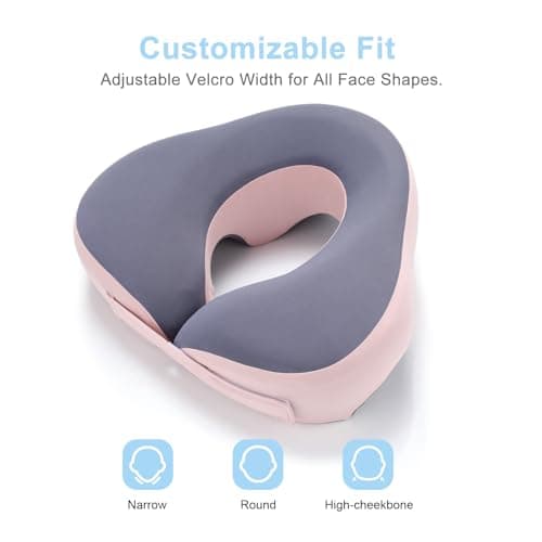 Avarstic Face Down Pillow for Sleeping & Eye Surgery Recovery – Bamboo Charcoal Memory Foam Prone Pillow with Adjustable Width & Triple Airflow Vents, Ergonomic Face Cradle for Vitrectomy, Massage - Thumbnail 2
